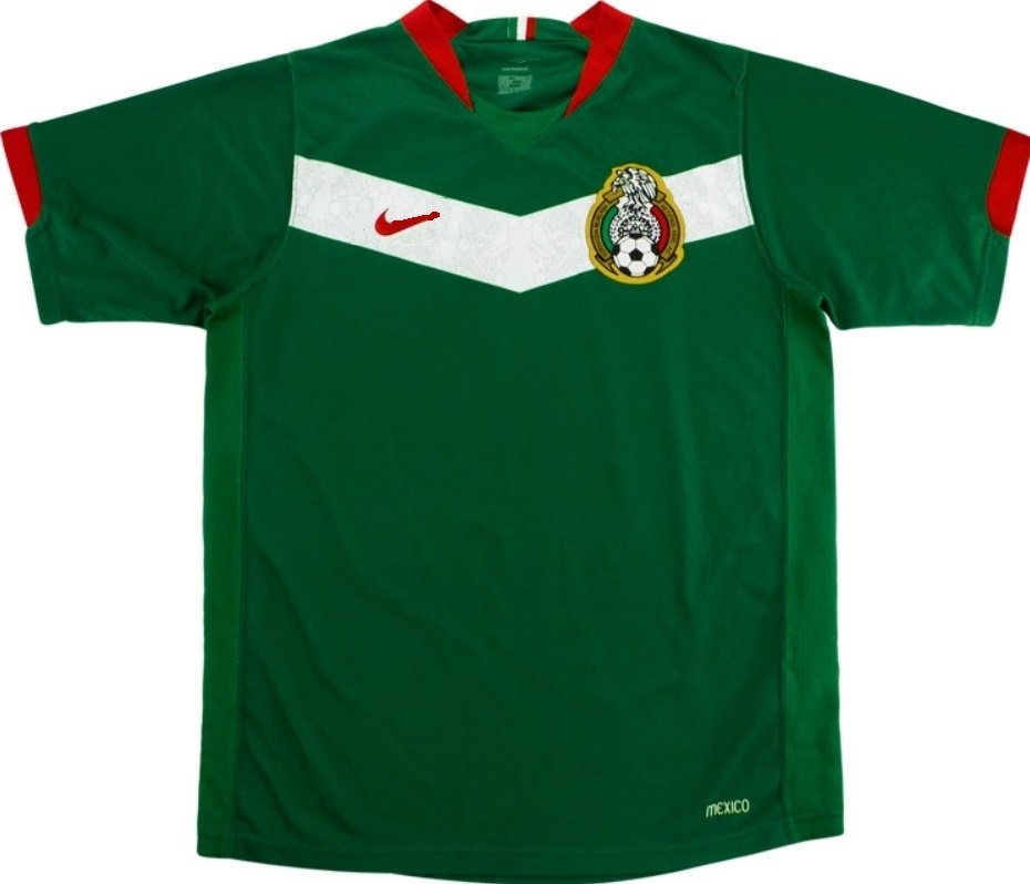 Camisa I Seleção do Mexico 2006 Retro Home